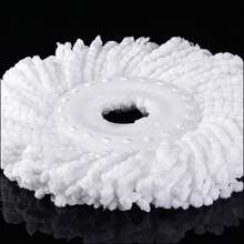 3 Pack Mop Heads Replacements For Easy Wrin Spin System, Microfiber Refills, Easy Cleaning Mop Repalce Head (White) - trắng - Xem 5