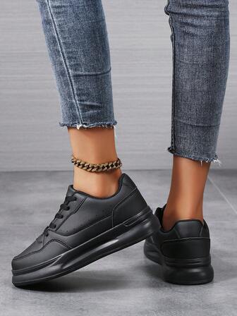 FIREQUEEN Classic Retro Affordable Cool Casual Sneakers - Lightweight, Comfortable New Autumn/Winter & All Season Low-Top Trainers, Tennis Shoes, Thick Soft Soles Suitable For Walking And Skateboarding, Durable MD Material, Lace-Up, Campus Student Shoes, Unisex Couple Shoes, Great Gift For Halloween, Christmas