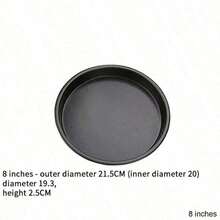 Non-Stick Carbon Steel Pizza Pan Oven Baking Trays Mold Microwave Cake Pan Dish Mould Patisserie Tarte Pie Sapan Tools - Black - View 9