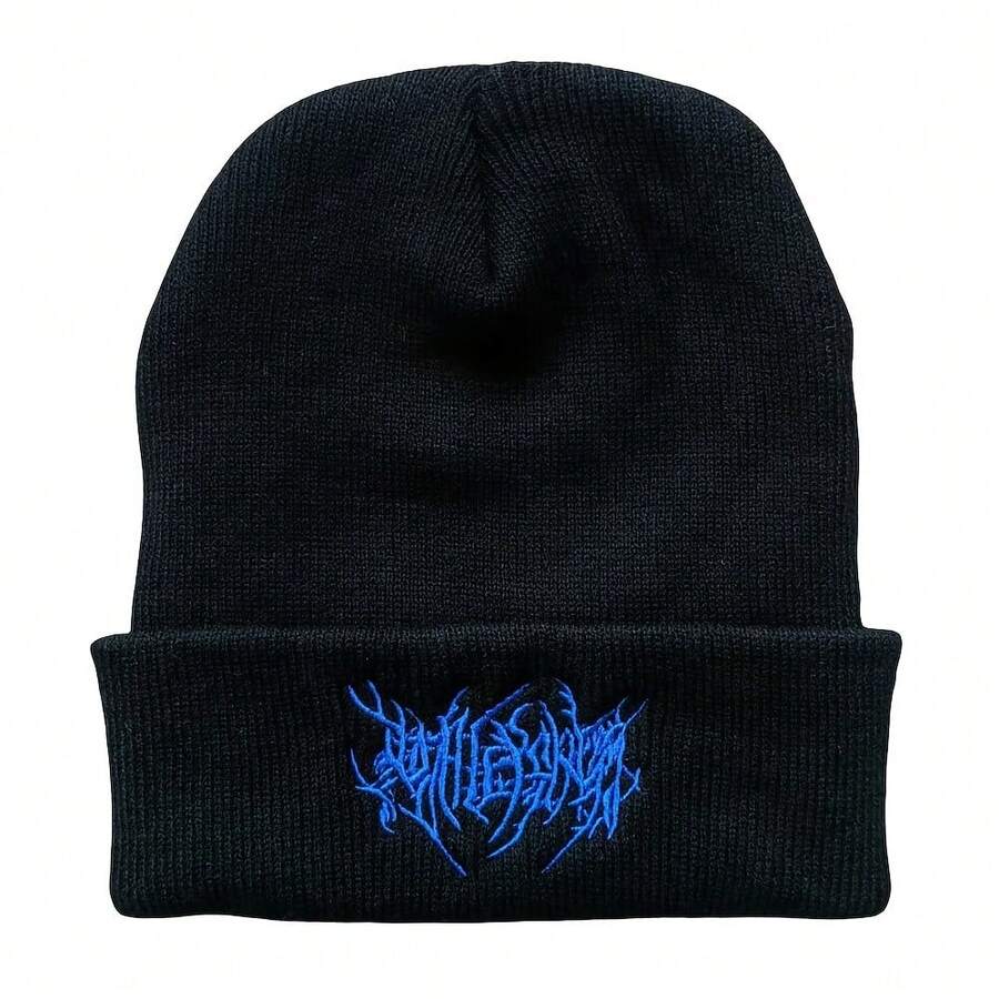 男士防风保暖透气黑白针织帽 男士冬季服装 - 彩色 - 查看 1