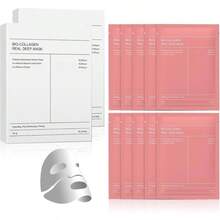 8 Piezas Mascarilla Bio - ColgenoBio Collagen - Collagen Overnight Minimiza los Poros Y Aumenta La Elasticidad para una hidratacin durader, Mascarillas Faciales para Mujeres y Adolescentes - inicial - Ver 2