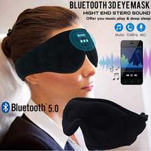 Antifaz para Dormir con Bluetooth Música Ajustable Suave para Viajes y Descanso Negro producto relax inteligente tecnología accesorios viaje sueño - Negro - Ver 3