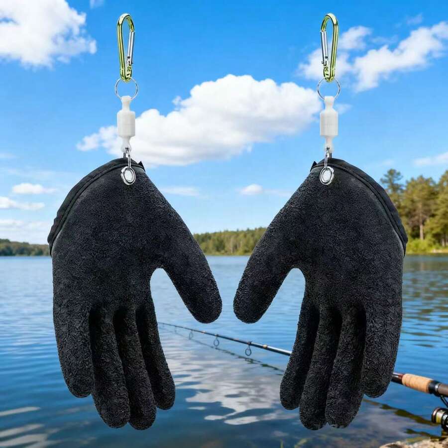 Fish-Gripping Gloves For Men Puncture-Resistant & Waterproof Saltwater Fishing Summer Angling Lure Fishing Professional Fishing Gear Cut-Resistant & Slip-Resistant