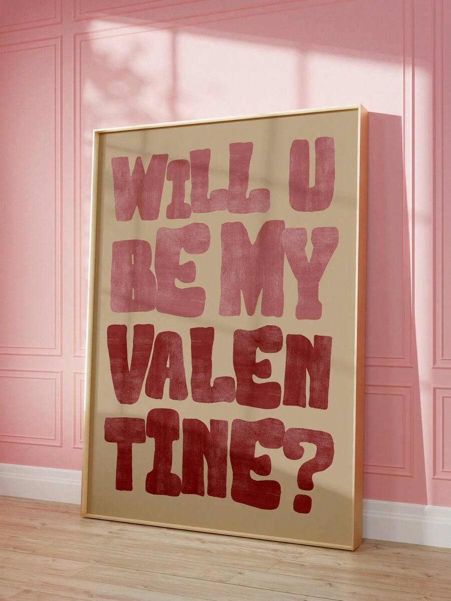 1 Tranh treo tường chủ đề Ngày Valentine cổ điển không khung, tranh in chữ kiểu retro lãng mạn, poster theo phong cách thư tình, thích hợp trang trí phòng ngủ, quà tặng cặp đôi, đồ dùng ký túc xá, trang trí nhà cửa thẩm mỹ, poster vui nhộn. - Nhiều màu - Xem 1