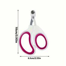 1 Set Professional Pet Nail Clippers Kit, Includes Stainless Steel Nail Clipper And Nail Grinder - Safety Guard, Dual Hole Pet Nail Clippers, Suitable For Cats & Dogs, Cat Nail Clippers, Ergonomic Design, Durable Structure, Pet Nail Care - Multicolor - View 3