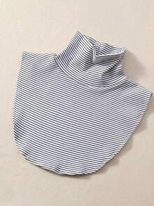 1pc Women's Detachable Faux Turtleneck Shirt, Fashion Accessory - Multicolor - View 8