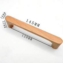 1pc/5pcs Wooden Drawer Pull Handles, Cabinet Knobs, Kitchen Cabinet Drawer Pulls, Cabinet Door Handles - Multicolor - View 8