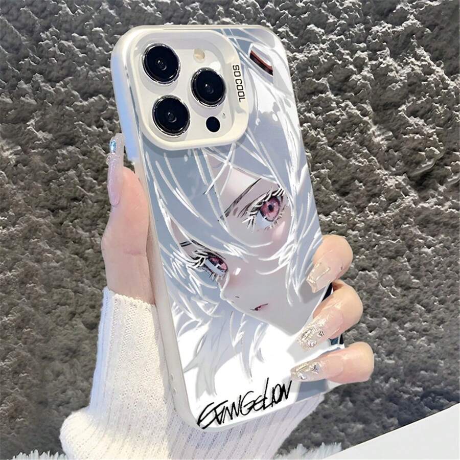 Rei Ayanami Phone Case - Anime Art Protective Cover For , Ideal For EVA Fans - Negro - Ver 1