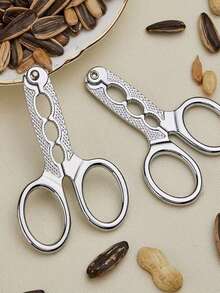 1/2/3 Pcs Set, Multi-Functional Small Zinc Alloy Shell Opener, Suitable For Sunflower Seeds, Pine Nuts, Pistachios And Various Small Nuts. Anti-Slip And Convenient Shell Removal Tools