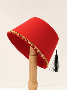 1顶男士纯色美国玩具费兹帽，独特有趣的礼物，土耳其帽，适合节日、派对和日常佩戴 - 雨滴 - 查看 10