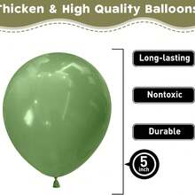 Avocado Green Balloons 5inch Small Olive Green Balloon 60pcs Mini Round Green Latex Balloons For Arch Garland Retro Avocado Green Balloon For Birthday Party Decoration Jungle