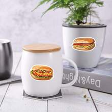 Conjunto de 62 adesivos de cachorro-quente, ideais para festas e eventos, jogos para adultos, artesanato escolar, lembrancinhas e presentes. Perfeito para decorar copos, brinquedos, janelas, carros, laptops, garrafas de água, celulares, skates e malas. - Multicolorido - Ver 9