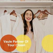 Uinicor Wooden Hangers - 60 Pack - Clothes Hanger For Daily Used,Heavy Duty Wood Hangers With Precisely Cut Notches,Coat Hanger For Closet, Clothes Hangers For Shirt Suit Dres(Walunt) - Màu B - Xem 6