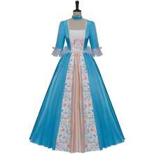 Women's Suit For Erika Cosplay Adult Princess Dress Costume Full Set - Màu xanh lam - Xem 2