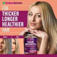 Hair Growth Vitamins For Women | Biotin 10,000mcg, Collagen, Patented OptiMSM, GoMCT, Saw Palmetto | Naturally Regrow Stronger & Healthier Hair, Skin And Nails | Stops Hair Loss | 60 Day Supply - 1瓶 - 查看 5