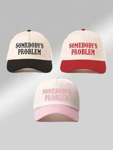 1pc Unisex Color-Blocked Letter Embroidered Baseball Cap Adjustable Design, Lightweight And Comfortable To Wear. Ideal For Hiking, Mountaineering, Travel, And Outdoor Sports. Unisex Casual Streetwear Fashion Cap. - Multicolor - View 10