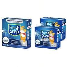 FRESH STEP Multi Cat con frescura de Febreze Extreme Gris 14 LB Advanced Extreme Clumping Cat Litter with Odor Control Mountain Spring Scent 37 LB 2x18.5lb Pack - como en la foto - Ver 5