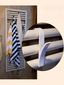 4/8 件套浴室暖气片挂钩，浴室浴袍挂钩，加热元件挂钩，浴室挂钩收纳架，衣物挂钩，散装配件，加热元件挂钩，圆柱形加热元件衣物挂钩，易于安装的壁挂式衣物挂钩，节省空间，坚固耐用的浴室暖气片挂钩，可用于悬挂浴袍、衣物和毛巾，无需钻孔 - 彩色 - 查看 9