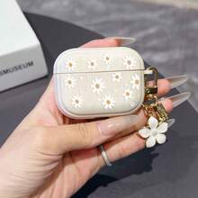 适用于 2/1/3、4、Pro 3 和 Pro 2 的无线蓝牙耳机保护套，TPU 材质，花朵图案，带钥匙扣，设计精美 - 彩色 - 查看 23