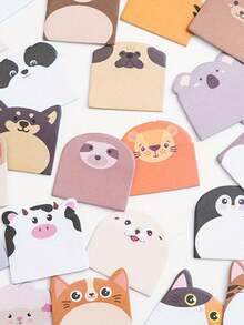 240 szt. (12 opakowań) uroczych bloczków na notatki w kształcie zwierzątek, duża pojemność, mocny klej, karteczki w kształcie zwierzątek, odpowiednie do szkoły, biura, na powrót do szkoły, na imprezę, na drobne prezenty, urocze naklejki ze zwierzętami, do scrapbookingu, naklejki ze zwierzętami, bloczki na notatki, artykuły szkolne, artykuły papiernicze, samoprzylepne notatki