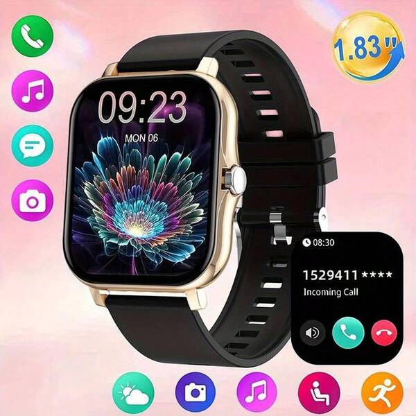 1.83" Dual-Strap Smart Watch – HD Display, Wireless Calls, Custom Wallpapers. Fitness, Alerts, Music Control. Stylish For All!