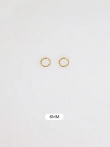 Silver No Clasp Hoop Earrings | Cartilage Small Hoop Earrings Set For Women Men Girls | Hypoallergenic 925 Sterling Silver Tragus Earrings Nose Lip Rings | Huggie Earrings Jewelry For Party Birthday Gift With Beautiful Gift Box | 4 Size Options(Diameter-6mm/8mm/10mm/12mm) | Not Suitable For Pierced Ears That Have Not Yet Healed