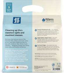 Hola, toallitas húmedas Bello Baby I toallitas a base de plantas para piel sensible hechas con 99% de agua y aloe para bebés y niños I sin perfume I 540 unidades (3 paquetes de 180) - 1 - Ver 5