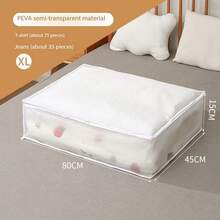 Large Capacity Foldable Fabric Storage Bag - Suitable For Bedding, Clothes, Pillows, Quilts - Suitable For Home, Bedroom, Dormitory, Spa Center Wardrobes - Gray Woven Material, No Need For Electricity,Christmas/Halloween Laundry Storage And Storage Bag.This Product Is Foldable And Unsupported