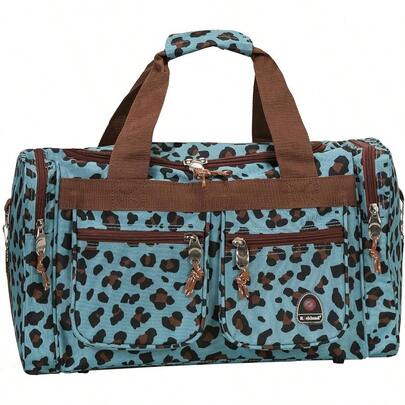 Duffel Bag, Blueleopard, 19 Inch, Duffel Bag