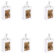 6pcs Window Bag, Gift Bag, Birthday Gift Paper Bag, Holiday Party Kraft Paper Outer Packaging Bag, Vertical Window Paper Bag, Party Supplies, Wedding, Bag, Birthday, Party, Party Decoration, Bride, Wedding, Bachelor Party, Bridesmaid Bag, Bride Gift - Multicolor - View 10