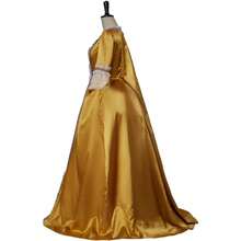 Regency Costume Queen Charlotte Cosplay Costume Dress Ball Gown - 金色 - 查看 3