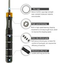 2025 New Thickened Adjustable Speed Jump Rope, Featuring Anti- Design And Screw-Free Self-Locking Mechanism - Extra Long 59.06 Inches (Approx. 150cm), Adult Jump Rope, Men's Jump Rope, Women's Jump Rope, Thickened Men's Jump Rope - Multicolor - View 6