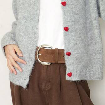 1pc Retro Chic Faux Fur Waist Belt, European And American Fashion Plush Waistband, Autumn/Winter