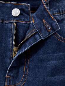 Tween Boys' Adjustable Waist Ripped Denim Jeans - Blue - View 5