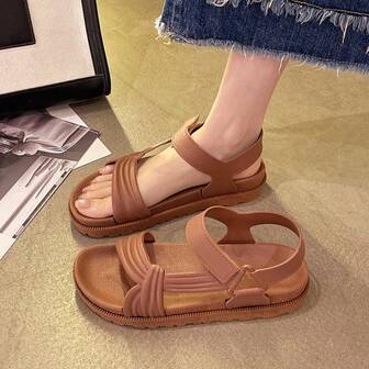 Women's Casual Flat Sandals, Versatile For Daily Wear