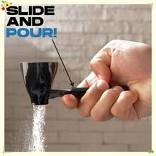 Precision Pro Powder Funnel - High Quality Scoop For Pre Workout, Creatine, Protein Powder, Formula,Smoothie, Kitchen Utensils - màu đen - Xem 4