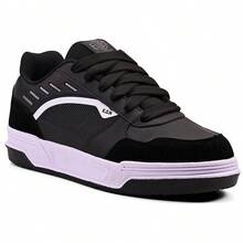 Elden Men's Casual Street Skate Original Comfortable Streetwear Sneakers E2202 - 黑與白 - 查看 6