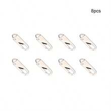 10件/8件/6件/4件/2件/1件/12件装不锈钢拉链维修套装 - 通用拉链头更换，适用于服装和钱包 - 安装简便，经久耐用