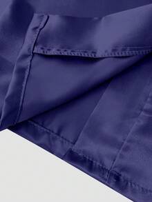 Bata informal holgada con hombros caídos para niña preadolescente, azul - Azul Marino - Ver 10