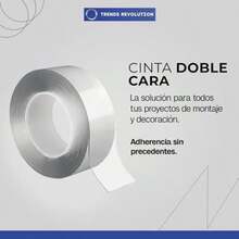 Cinta Doble Cara Extrafuerte - Cinta Doble Cara 3 metros x 10mm Ancho | para Manualidades - Adhesivos para Pared | Cinta Adhesiva Doble Cara(Delgada Individual) - Multicolor - Ver 6