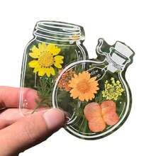 إشارات كتب مضغوطة بالأزهار (تصاميم متنوعة)، صفحات زهور شفافة مصنوعة يدويًا DIY، ملصقات زجاجة الأمنيات، إشارات كتب مصنوعة من الأزهار المجففة، حفظ أوراق الموسمية، مجموعات إشارات كتب شفافة، ألواح شفافة لاصقة مضغوطة بالأزهار والأوراق، هدايا وأعمال يدوية طبيعية. ديكورات احتفالية، زينة المنزل، إكسسوارات المكتب، ديكورات جوارب عيد الميلاد. هدايا إبداعية لعيد الحب.