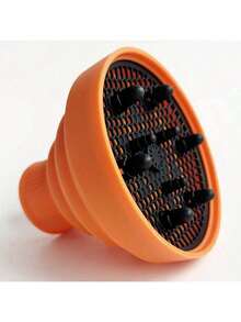 1个可折叠吹风机扩散器，便携式硅胶卷发扩散器，旅行、沙龙和居家使用的理想美发工具，情人节好礼