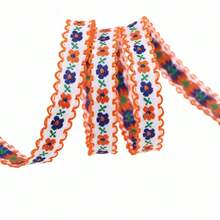 Chinese Style Floral Trim Ribbon, Vintage Embroidered Ribbon Variety, DIY Handmade Bow Hair Clip Clothing Accessories Ribbon