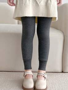 儿童加厚保暖内衬九分保暖打底裤，男女通用，秋冬季款