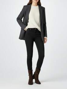 Maillard Brown High Heel Boots, Slimming, Stylish, High-End, Retro Square Toe Ankle Boots For Women, Chunky Heel, Autumn/Winter - Brown - View 9