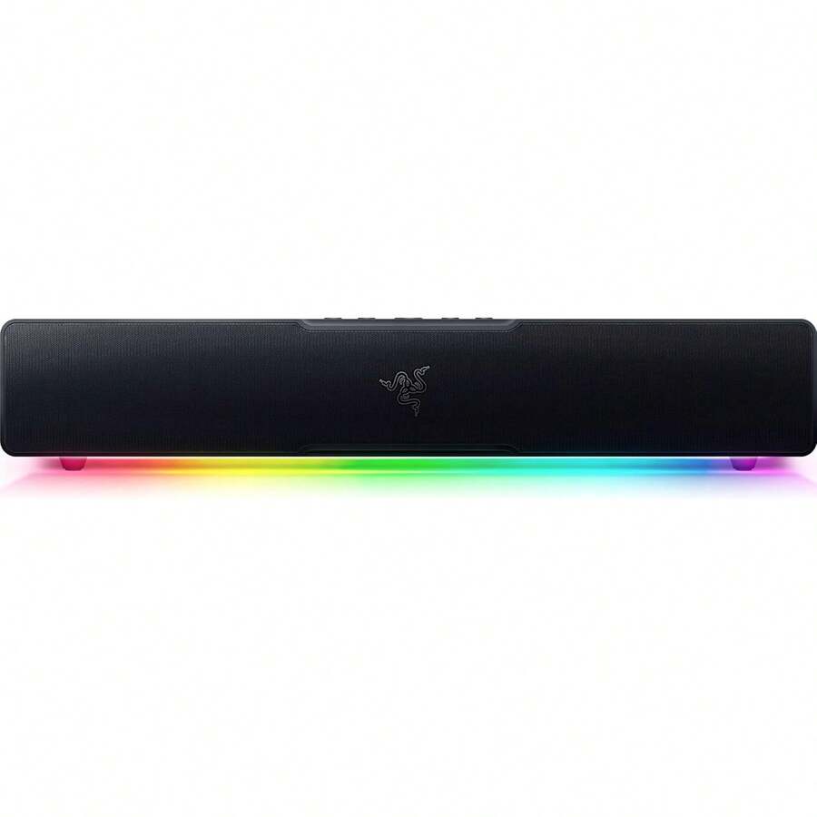 Razer Leviathan V2 X - Barra de Sonido para PC (con Controladores de Gama Completa, Formato Compacto, alimentación y Audio por USB Tipo C, Bluetooth 5.0, Chroma RGB) Negro - Leviatán V2 X - Ver 1