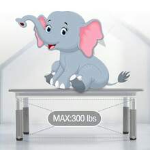 Conjunto de mesa y 6 sillas infantiles, mesa de manualidades y arte ajustable en altura con superficie decorada con grafitis, patas antideslizantes, ideal para niños de 2 a 10 años, mesa multiusos para aulas, guarderías y uso doméstico. - Gris - Ver 7