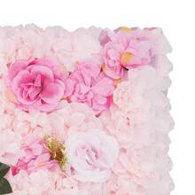 Flower Wall Panel Artificial Flower Backdrop Flower Panels For Backdrop - Pink - View 3
