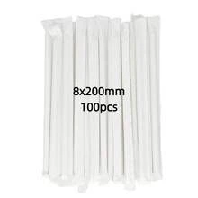 100支独立包装的纸吸管，有白色和原木色两种颜色可选，直径8毫米/0.31英寸，长度有200毫米和230毫米两种规格。这款纸吸管是人造珍珠奶茶的理想之选，也适用于酒吧、饮品店、餐厅等场所。 - 彩色 - 查看 12