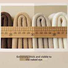 5/2/1 Pereche de Șosete de Toamnă și Iarnă pentru Bărbați și Femei, Talpă Intermediară Îngroșată și Flanel din Cașmir pentru Rezistență la Căldură și Frig, Șosete Crew, Șosete de Iarnă pentru Podea